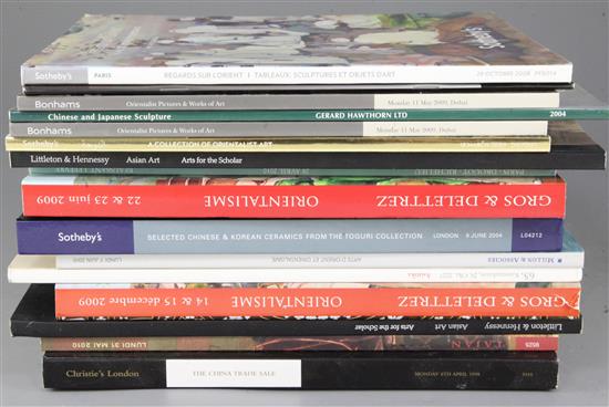 A group of approximately eighty Chinese art auction catalogues; Sothebys, Christies etc.